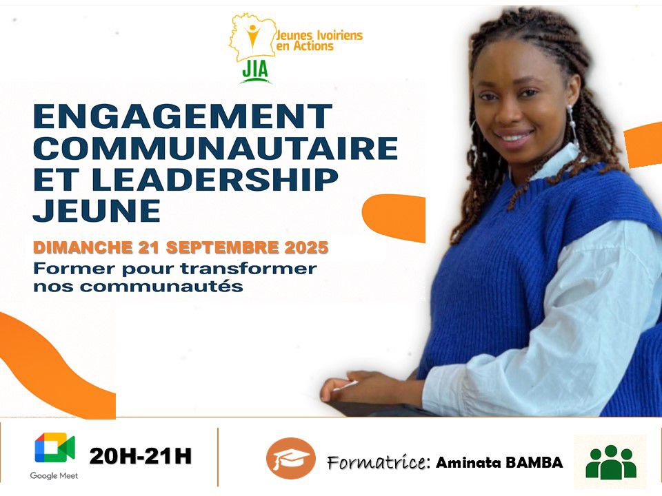 Formatrice pour l'ONG Ivoirienne Jeunesse en Action 2025
